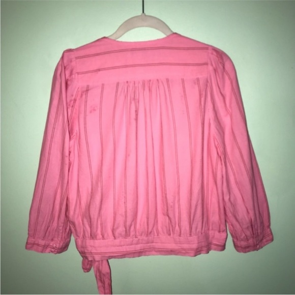 MADEWELL Wrap Top in Cecilia Stripe - Picture 6 of 7